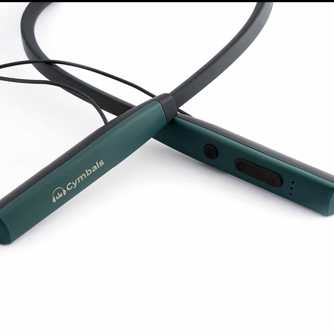 Cymbals Sporty 3600 Wireless Bluetooth Neckband with Hi-Fi Bass, Magnetic Earbuds & Long Battery Life