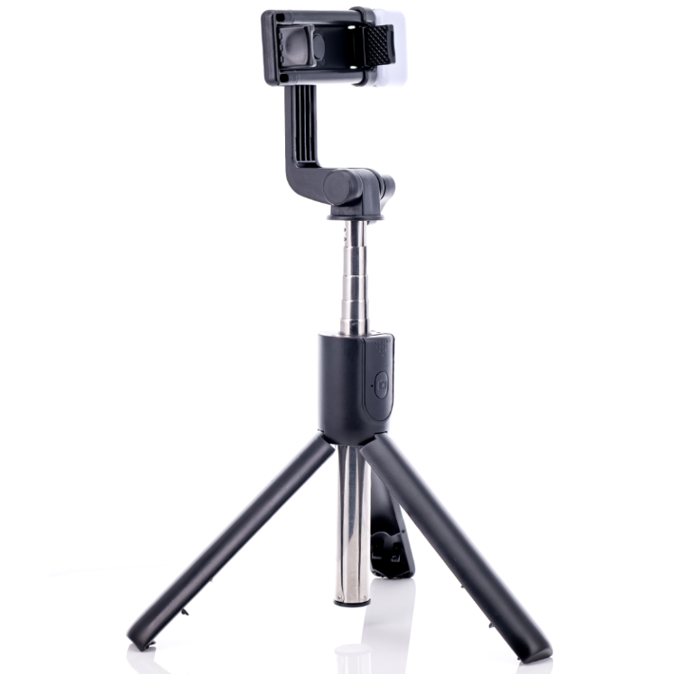 R1S Bluetooth Selfie Stick with Ring Light & Tripod Stand – Wireless Remote Shutter & Foldable Phone Holder